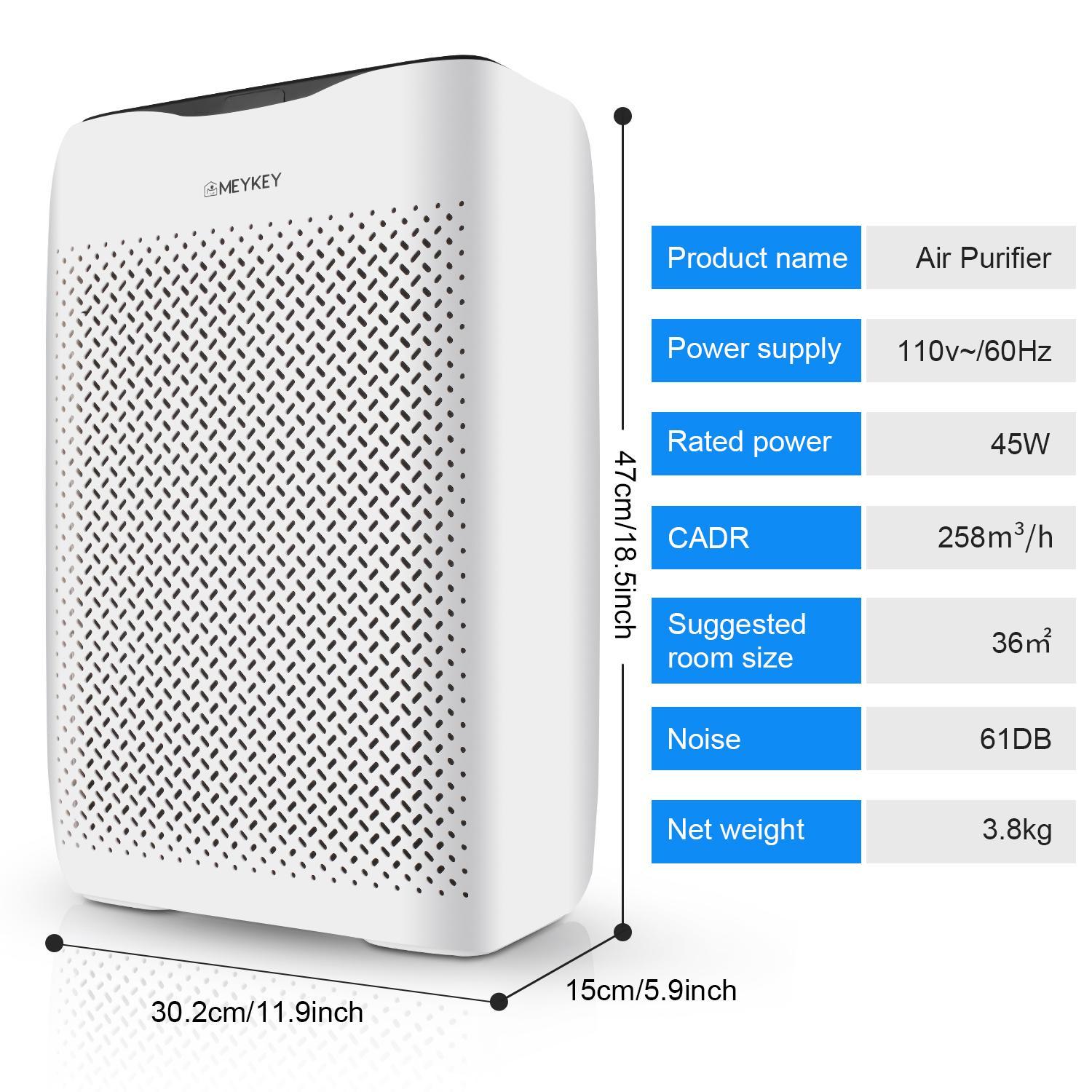 Difference Entre Humidificateur Et Purificateur D Air Purificateur AUCUNE 45w 61db purificateur d"air hepa avec système de